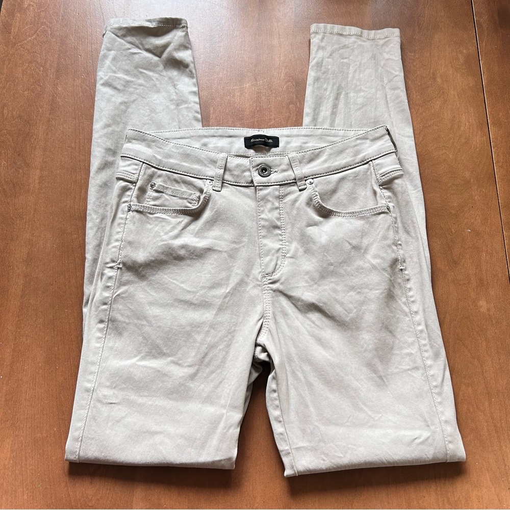 Massimo Dutti Skinny Jeans In Bone